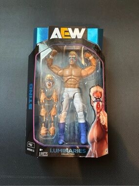 AEW Sting Action Figure - Blue & White Ring Gear LUMINARIES